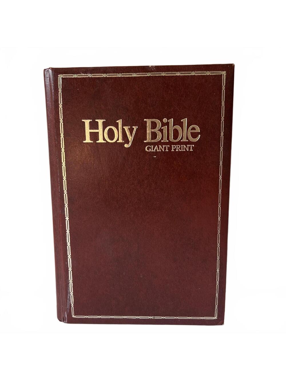 Vintage 1976 Holy Bible Giant Print King James Version Reference Edition Regency